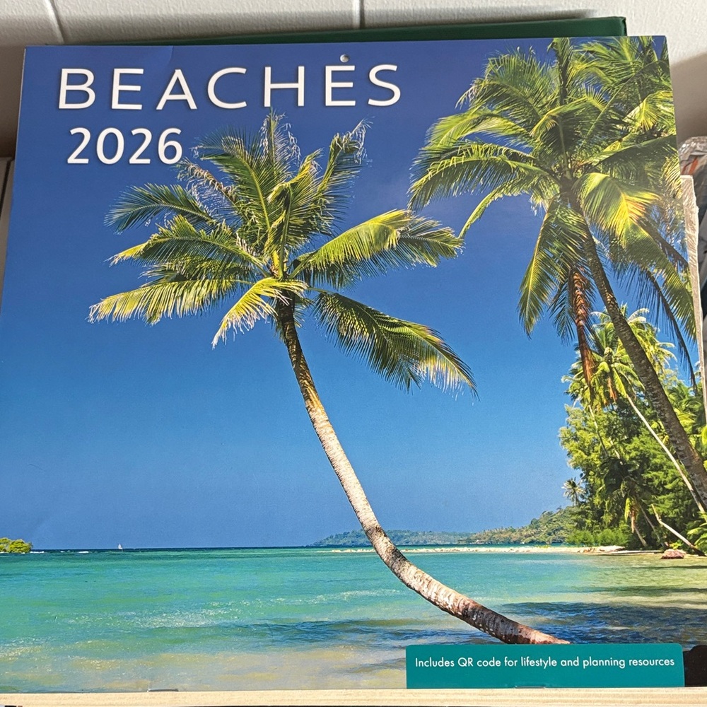 Beaches 2026 Wall Calendar